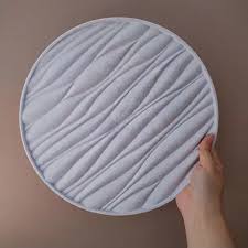 Wave Ripple Texture Round Coaster Silicone Mold – Large