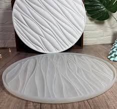 Wave Ripple Texture Round Coaster Silicone Mold – Large