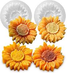 Sunflower Silicone Mold – Large 3D Single Flower