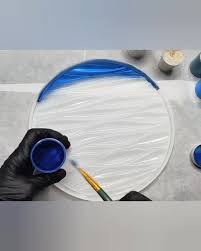 Wave Ripple Texture Round Coaster Silicone Mold – Large